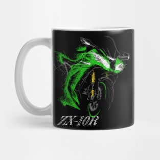 ZX10R 2020 Scribble Art Mug